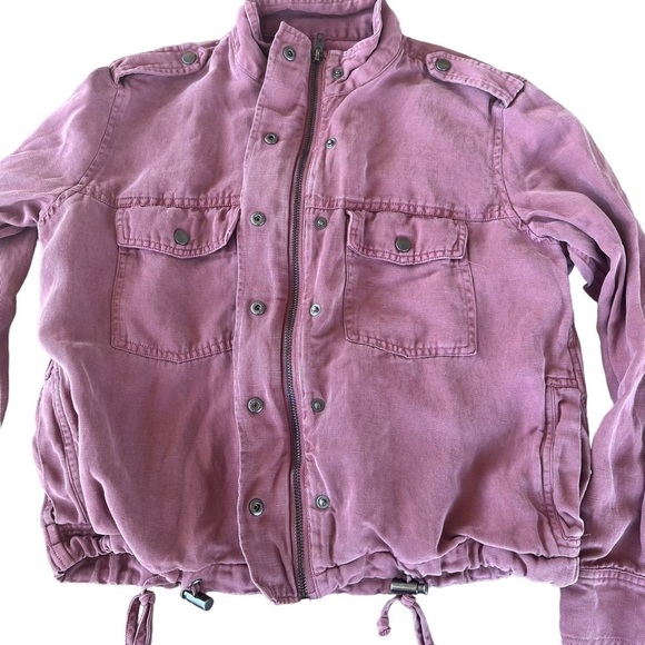 Rails Collins Lightweight Utility Jacket Size XXS Brick Color Zip Front Pockets - Picture 5 of 14